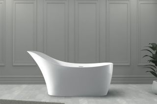 Ванна из искусственного камня ABBER Stein AS9618 169x75см белый матовый